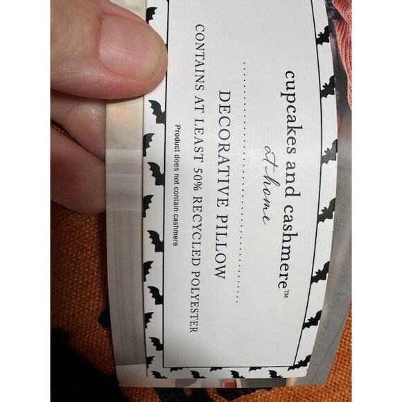 Cupcake & Cashmere Literally Dead Tombstone Halloween Pillow 20" x 13" Skeleton‎ - Picture 4 of 7